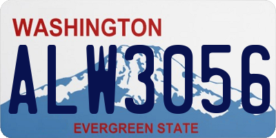 WA license plate ALW3056