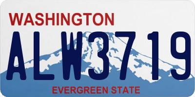 WA license plate ALW3719