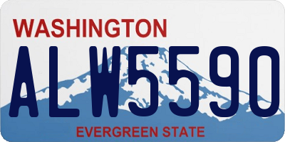 WA license plate ALW5590