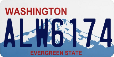 WA license plate ALW6174