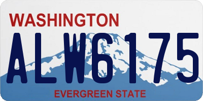 WA license plate ALW6175