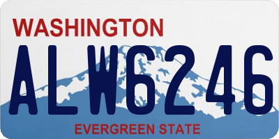 WA license plate ALW6246