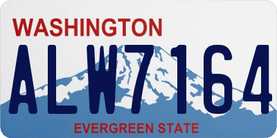 WA license plate ALW7164