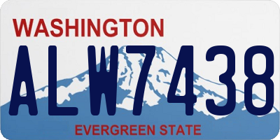 WA license plate ALW7438