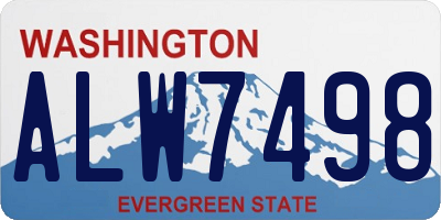 WA license plate ALW7498