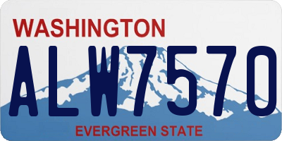 WA license plate ALW7570