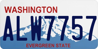 WA license plate ALW7757