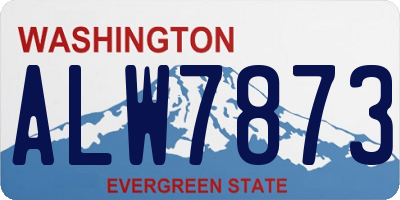 WA license plate ALW7873
