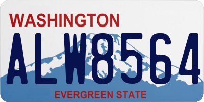 WA license plate ALW8564