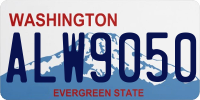 WA license plate ALW9050