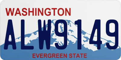 WA license plate ALW9149