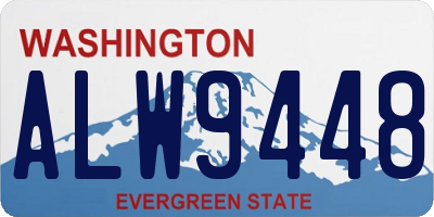 WA license plate ALW9448