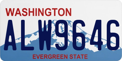 WA license plate ALW9646