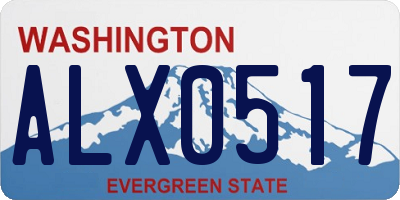 WA license plate ALX0517