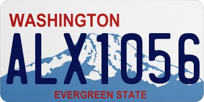WA license plate ALX1056