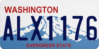 WA license plate ALX1176