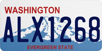 WA license plate ALX1268