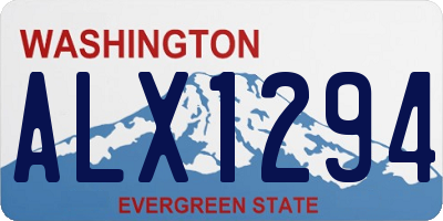 WA license plate ALX1294