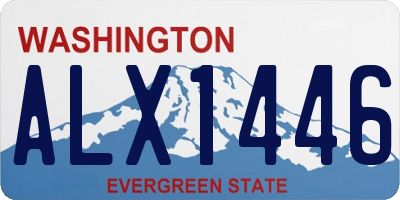 WA license plate ALX1446