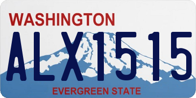WA license plate ALX1515
