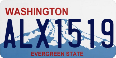 WA license plate ALX1519