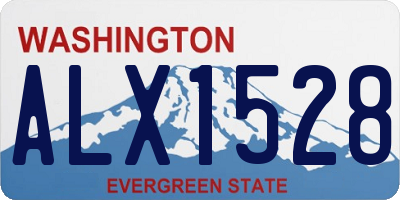 WA license plate ALX1528