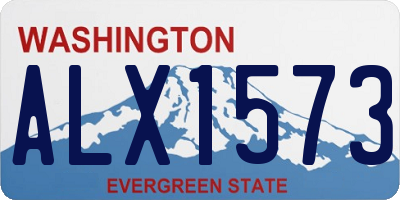 WA license plate ALX1573