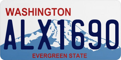 WA license plate ALX1690