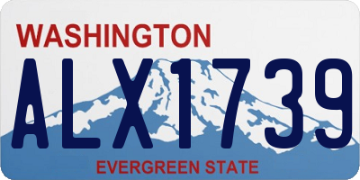 WA license plate ALX1739