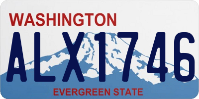 WA license plate ALX1746