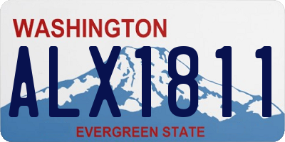 WA license plate ALX1811