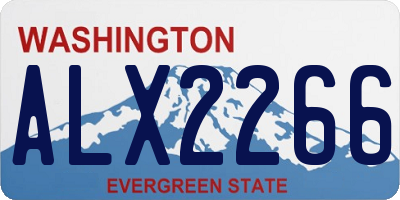 WA license plate ALX2266