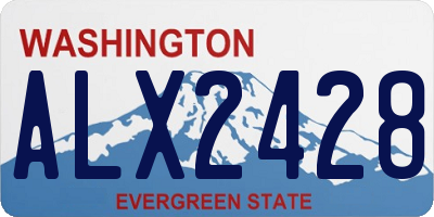WA license plate ALX2428