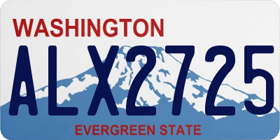 WA license plate ALX2725