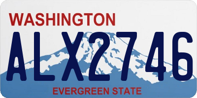 WA license plate ALX2746