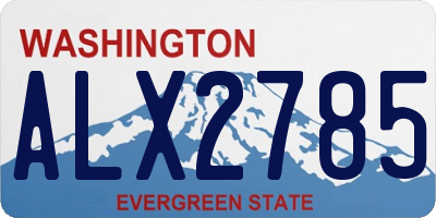 WA license plate ALX2785