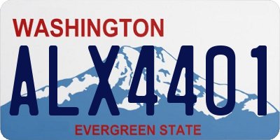 WA license plate ALX4401