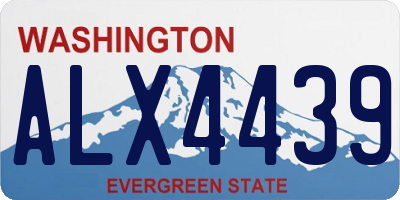 WA license plate ALX4439