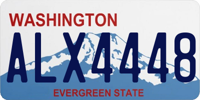 WA license plate ALX4448