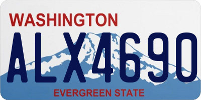 WA license plate ALX4690