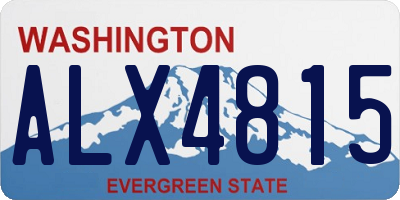 WA license plate ALX4815