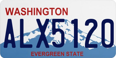WA license plate ALX5120