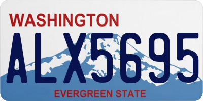 WA license plate ALX5695