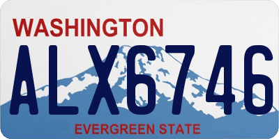 WA license plate ALX6746