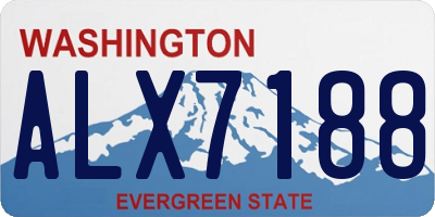 WA license plate ALX7188