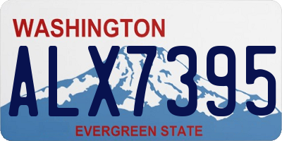 WA license plate ALX7395