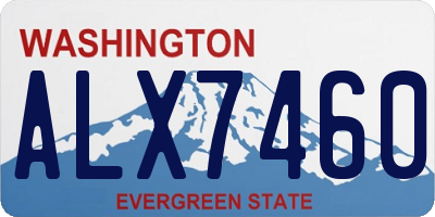 WA license plate ALX7460