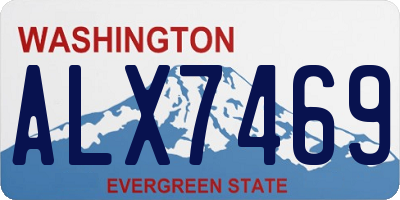 WA license plate ALX7469