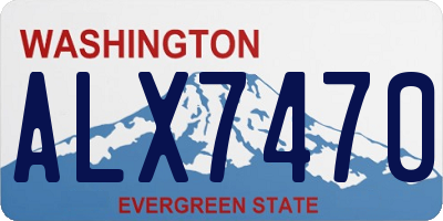 WA license plate ALX7470