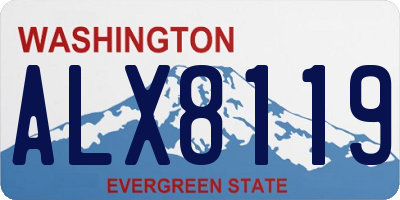 WA license plate ALX8119
